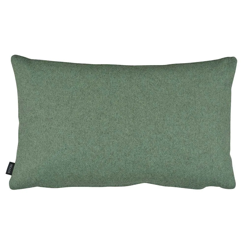 Heal's Islington Rec Wool Cushion Forest 35 x 55cm 2