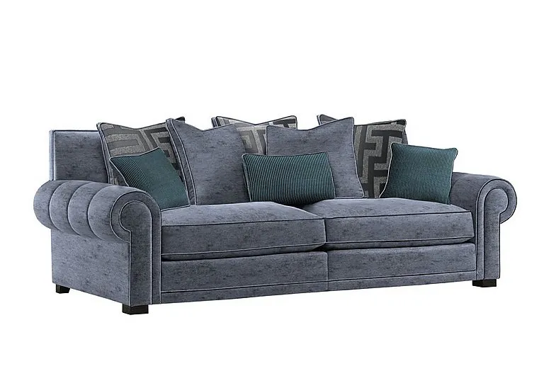 Ambassador Grand 4 Seater Scatter Back Sofa - Anthracite