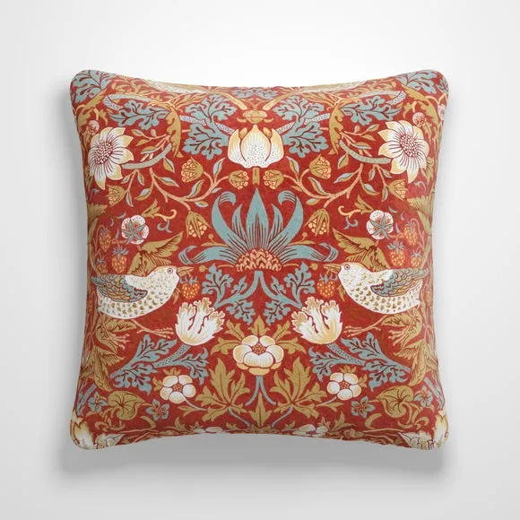 Strawberry Thief Velvet Made to Order Cushion Cover 2