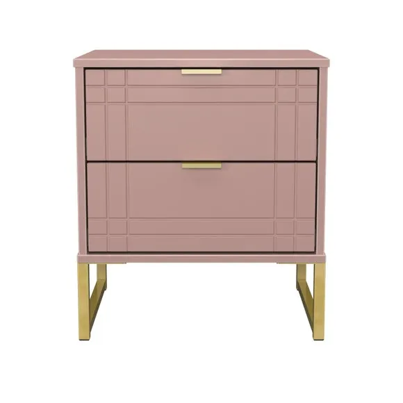 Darlton 2 Drawer Bedside Table 2
