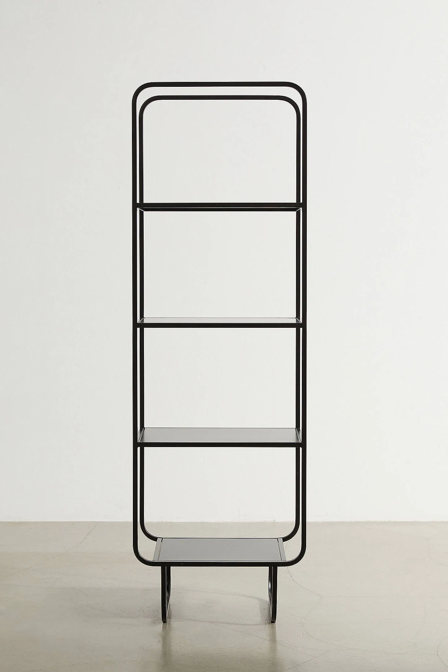 Alana Black Narrow Bookcase - Black 2
