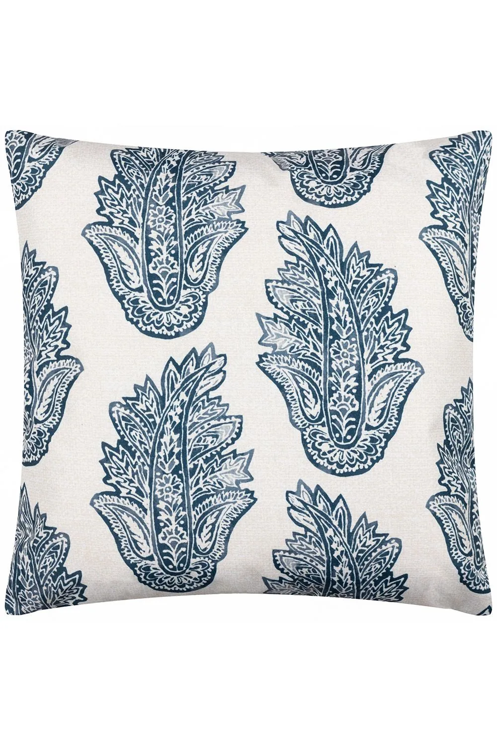 Paoletti Kalindi Paisley Water & UV Resistant Reversible Outdoor Cushion in Navy 2