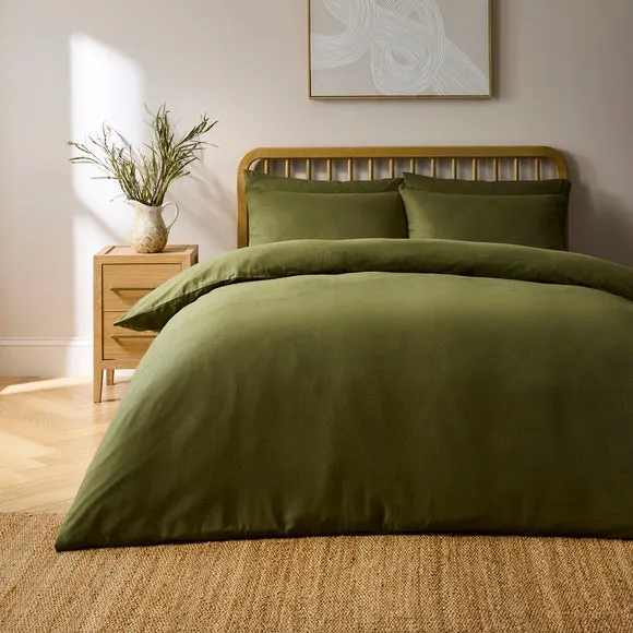Simply Brushed Cotton Duvet Cover and Pillowcase Set 1