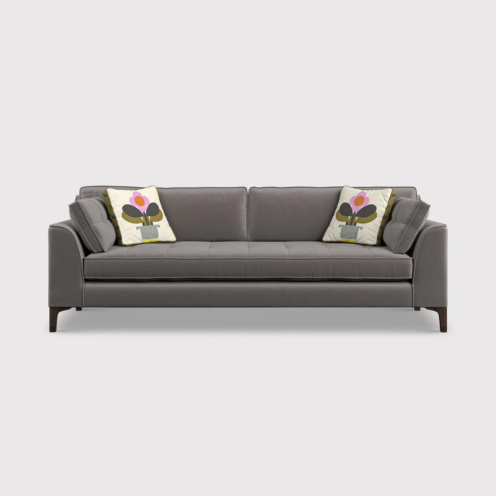 Orla Kiely Arklow Extra Large Sofa, Grey Fabric | Barker & Stonehouse 1