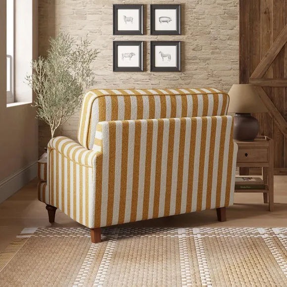 Beatrice II Striped Boucle Snuggle Chair 2