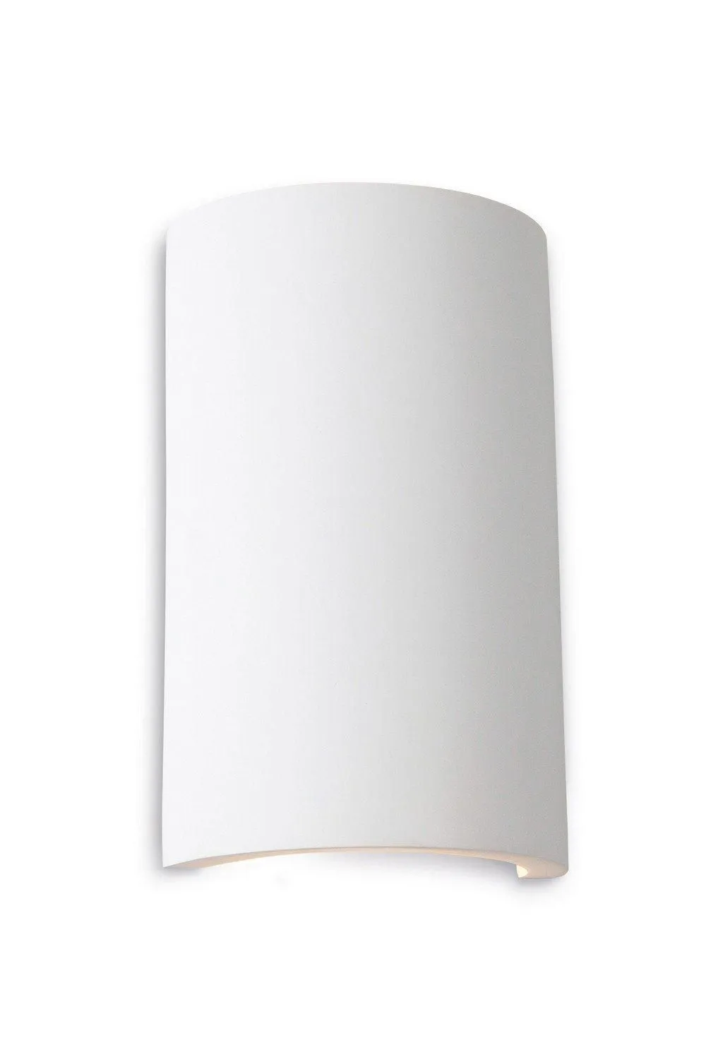 Netlighting Gallery LED 2 Light Round Plaster Indoor Wall Light White White