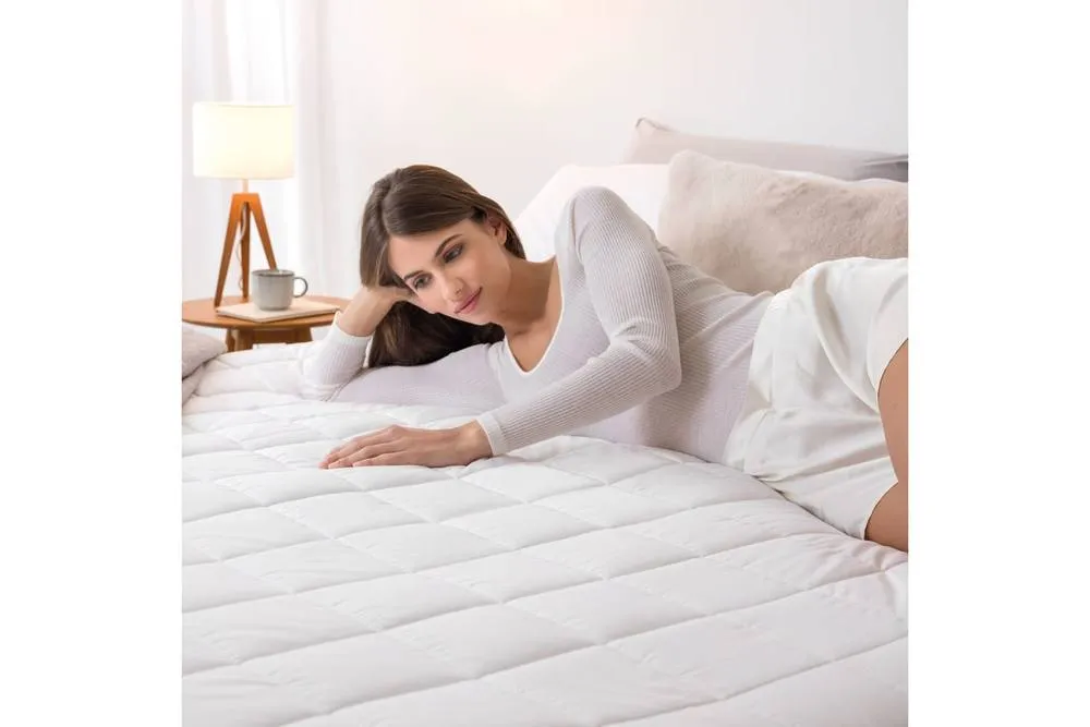 Dreamland Electric Mattress Protector Double in White