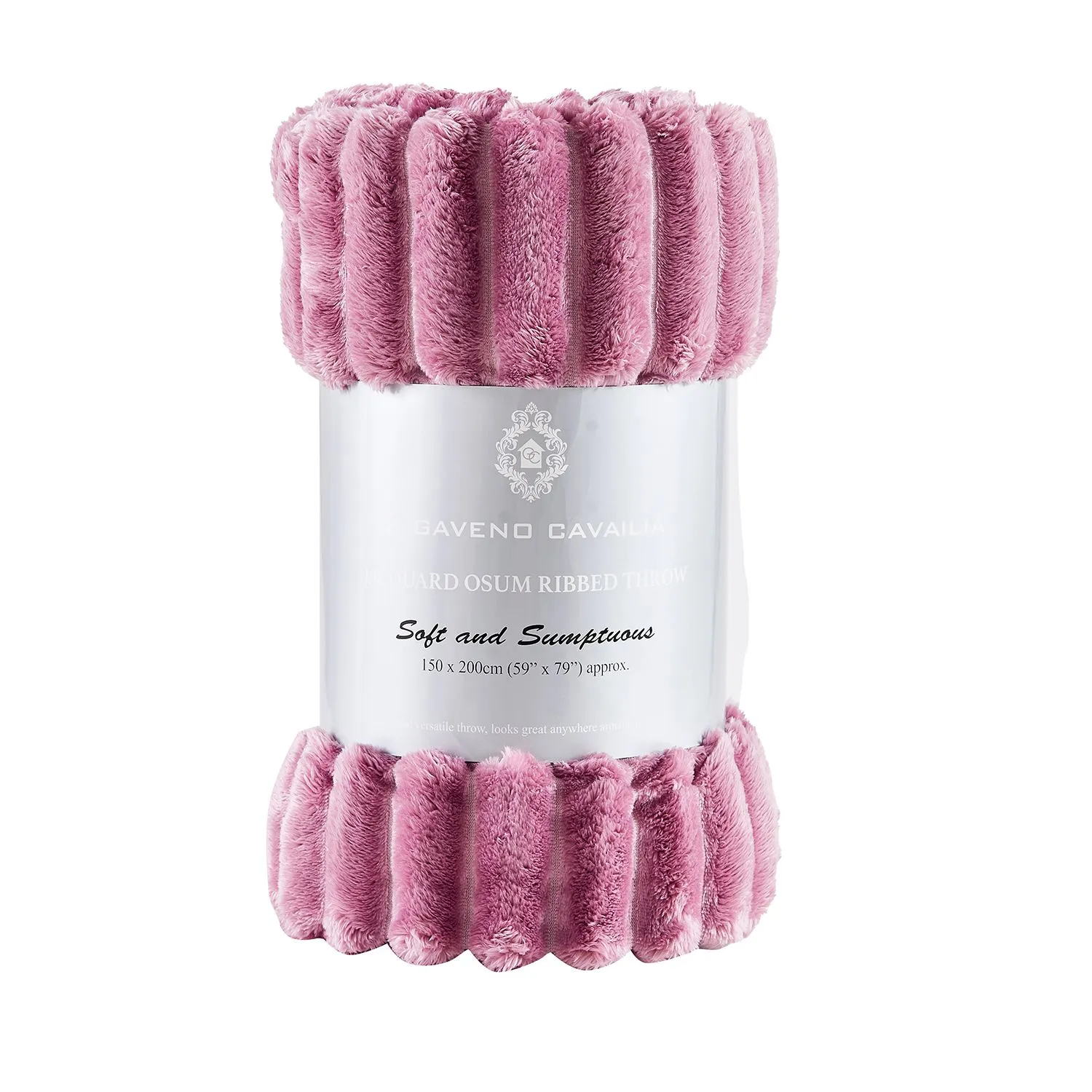GAVENO CAVAILIA Osum Ribbed Throw in Pink