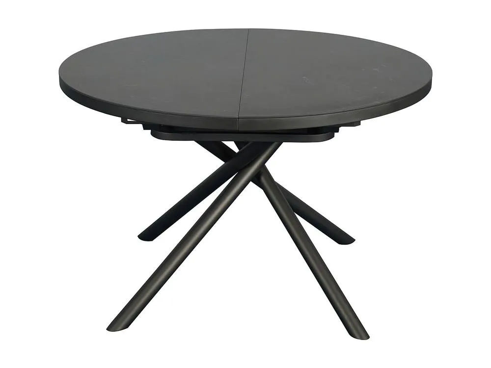Vente-unique Extendable Dining Table for 4 To 6 People In Ceramic, MDF & Metal in Grey 5
