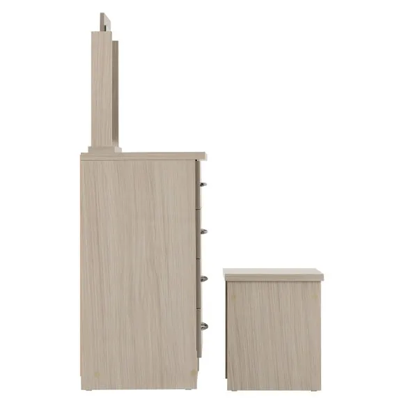 Nevada 4 Drawer Dressing Table Set with Mirror 5