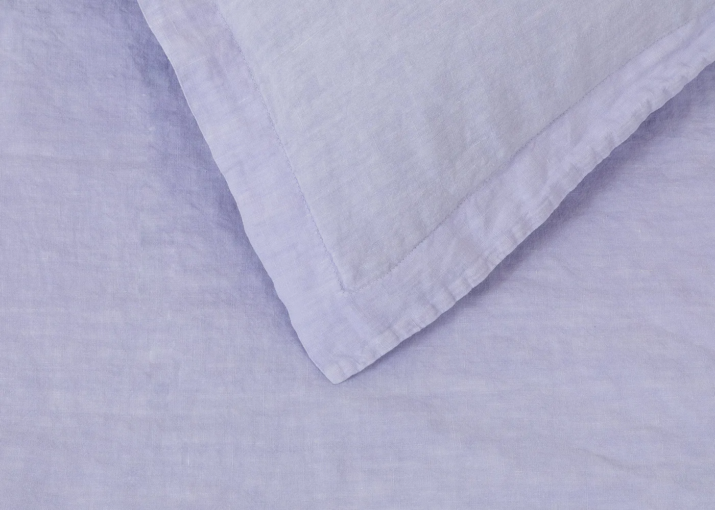 Heal's Washed Linen Lilac Oxford Pillowcase