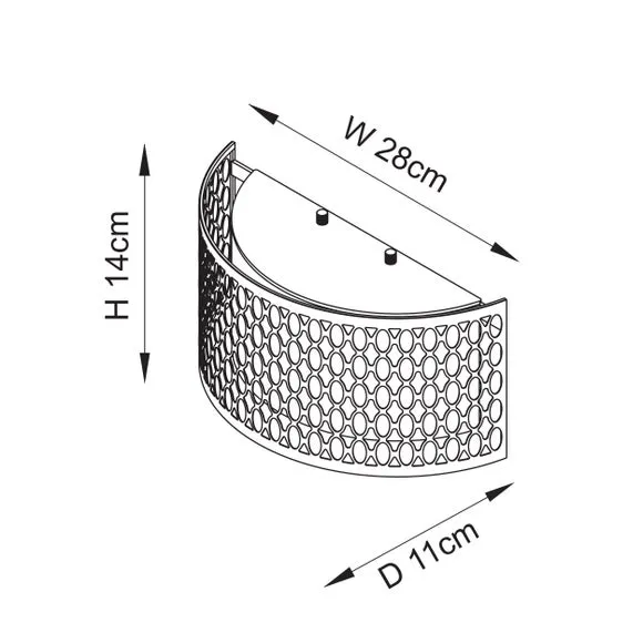 Vogue Tolna 2 Light Wall Light 6