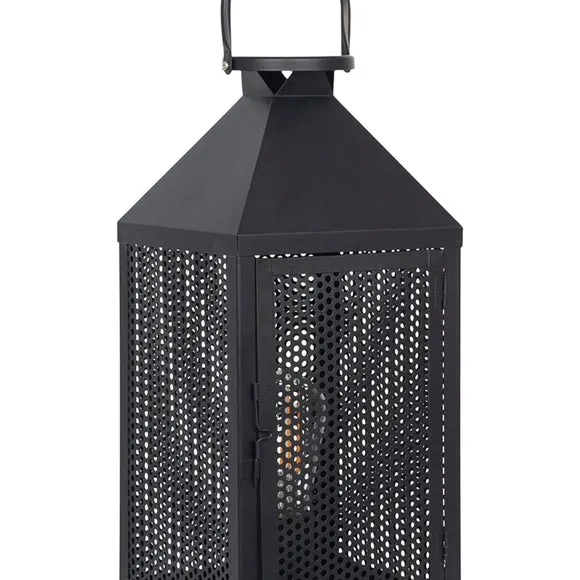Folkstone Metal Punched Lantern Table Lamp 6