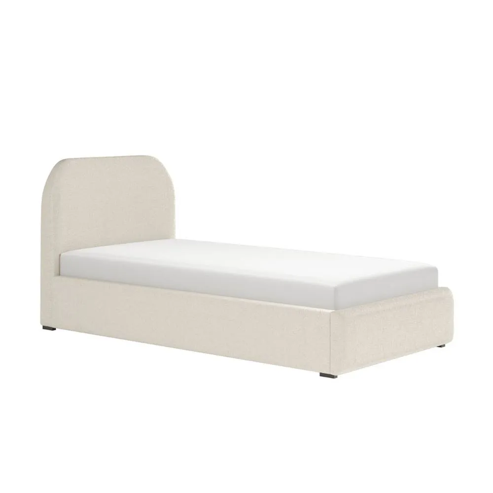 Flair Alba Single Ottoman Bed in Cream 4
