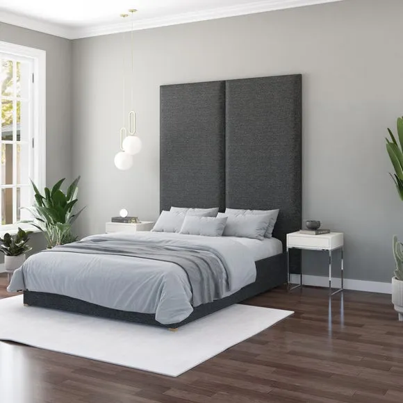Hanging Wall Panel Dual Mount Saxon Twill Headboard 4