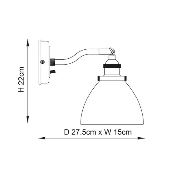 Vogue Tobermory Industrial Wall Light 6