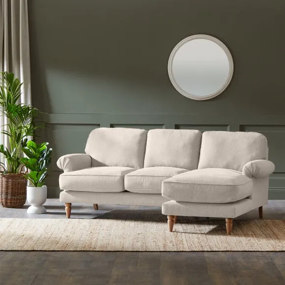 Jolene Soft Texture Corner Chaise Sofa 2
