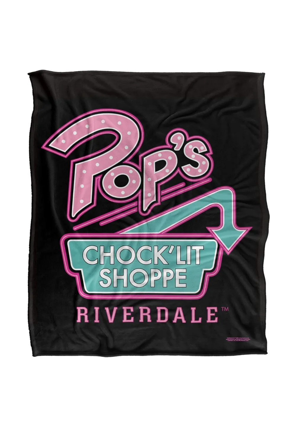 Riverdale Pop'S Chock'Lit Shop Silky Touch Super Soft Throw Blanket 152 X 127 cm in White