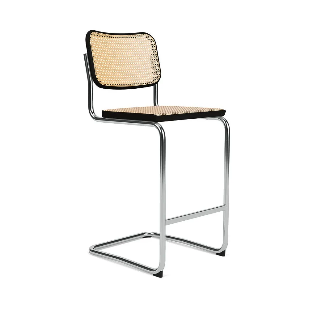 Knoll Cesca Bar Stool in Black Satin 2