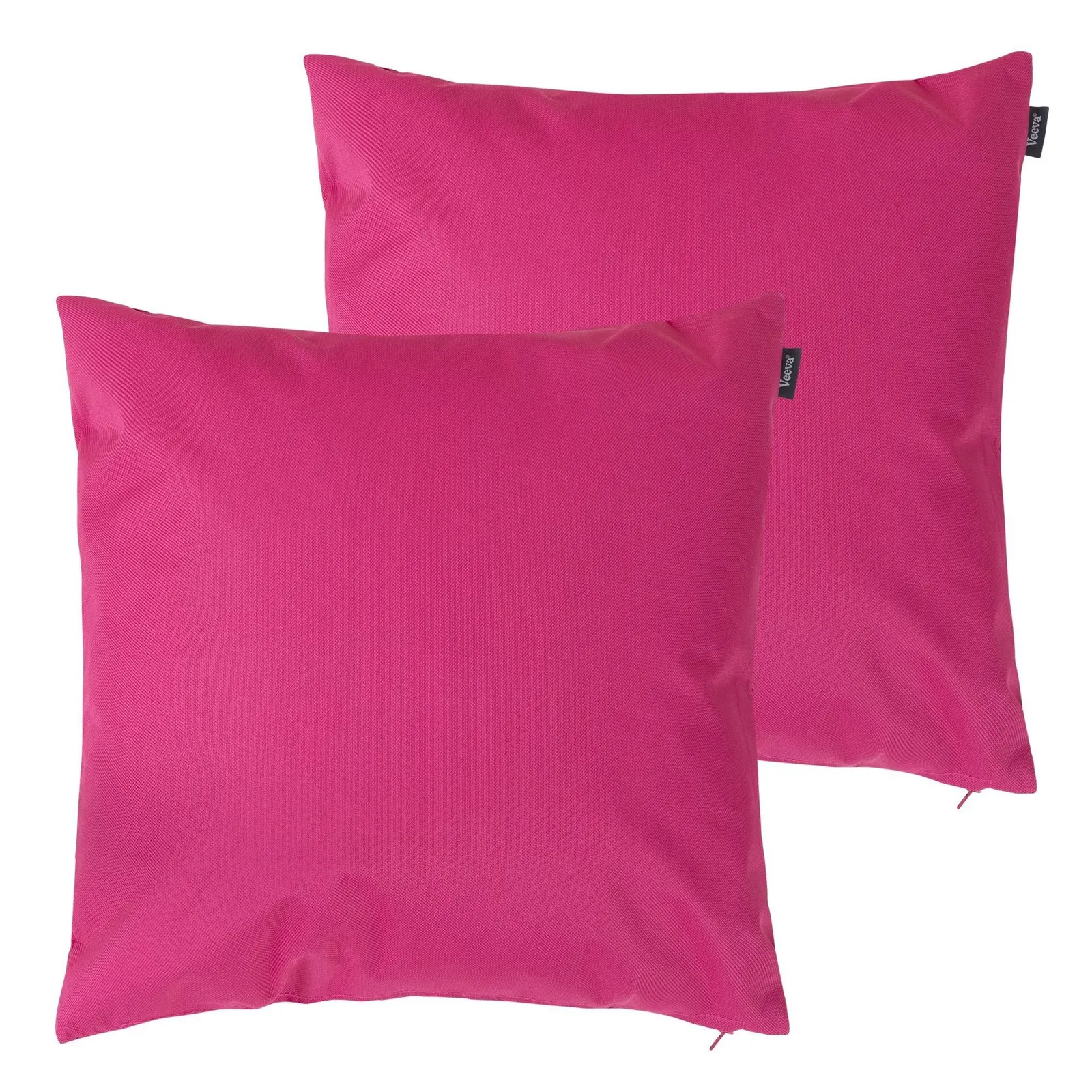 icon Indoor Outdoor Cushion Set of 2 Slate Grey Water Resistant Cushions in Pink