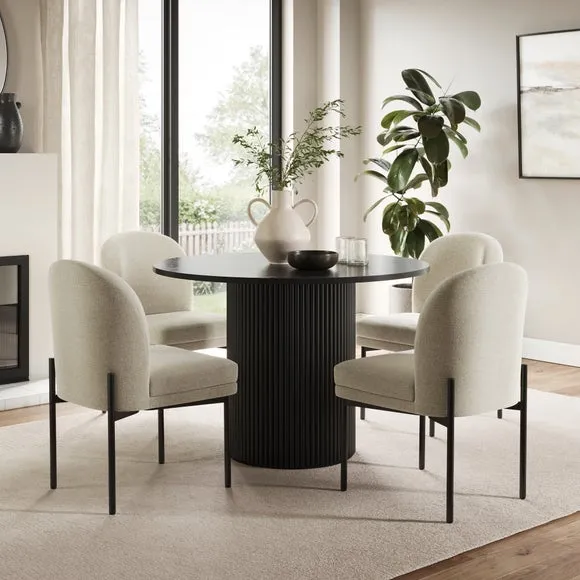 Carey Double Upholstered Dining Chair, Fabric 2
