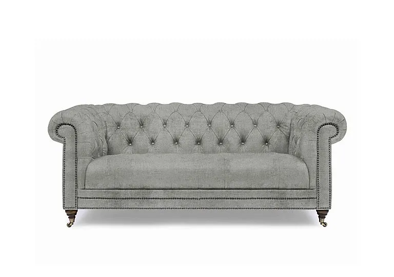 Walter 3 Seater Fabric Chesterfield Sofa - Doves Tale
