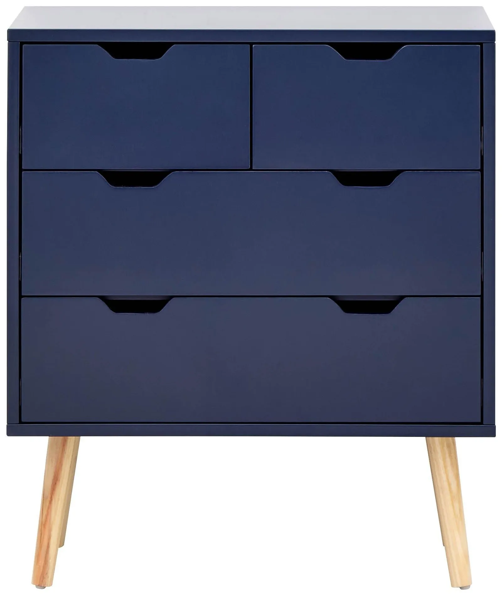GFW Nyborg 2+2 Drawer Chest in Dark Blue 4