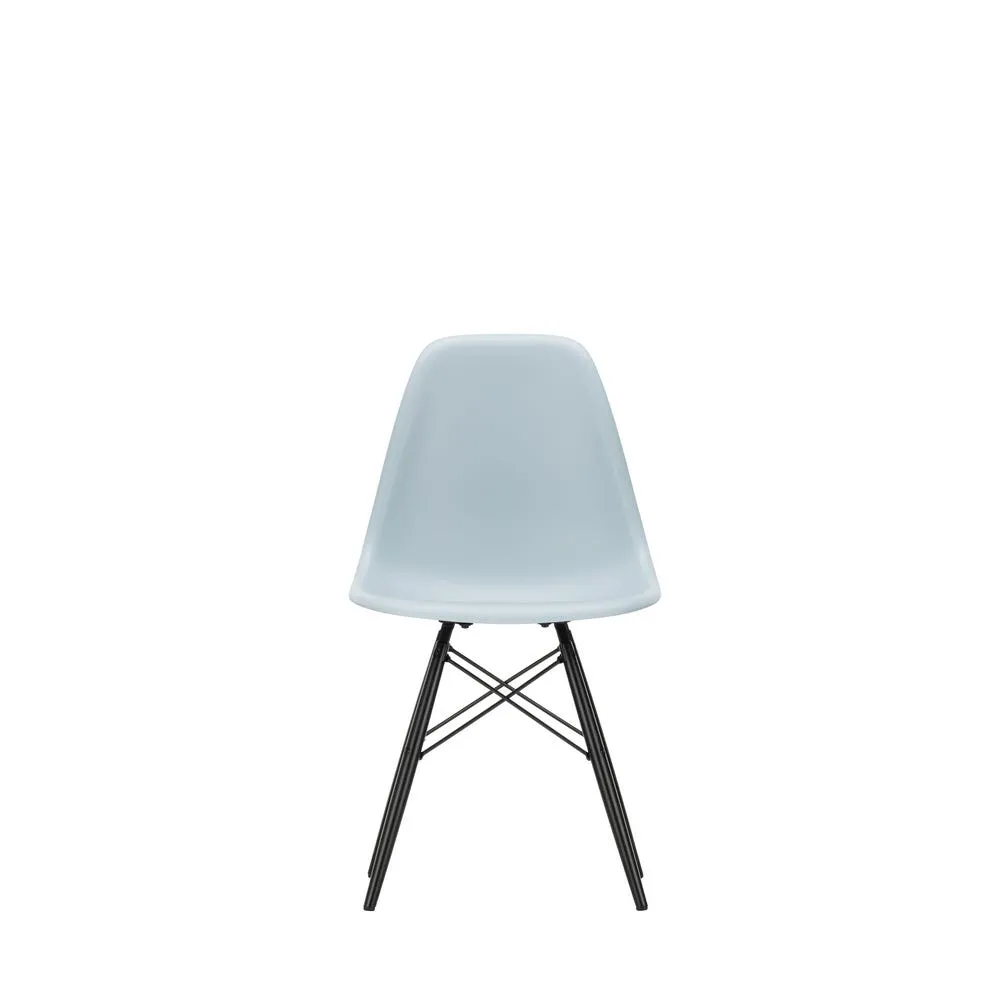 Vitra Eames DSW Side Chair New Height Ice Grey Black Maple Base 3