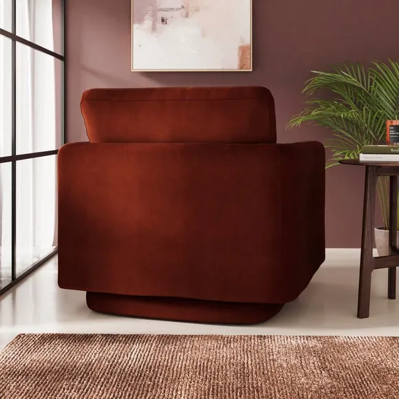 Max Velvet Swivel Chair 2