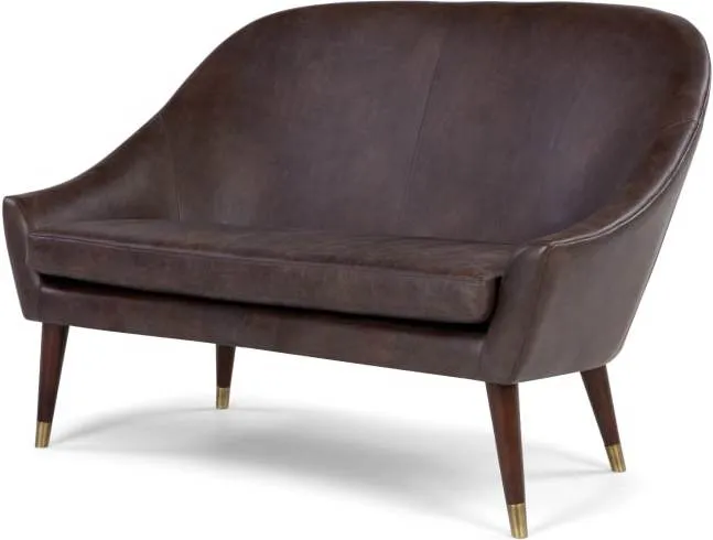 Seattle 2 Seater Sofa, Oxford Brown Premium Leather