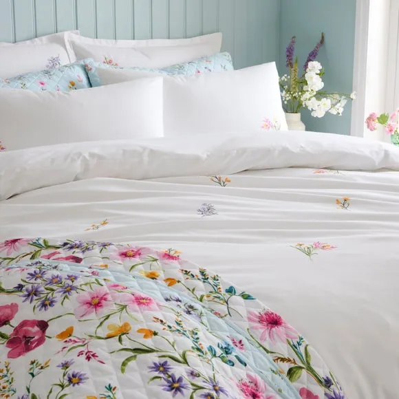 Foxley Embroidery 100% Cotton Duvet Cover & Pillowcase Set 3