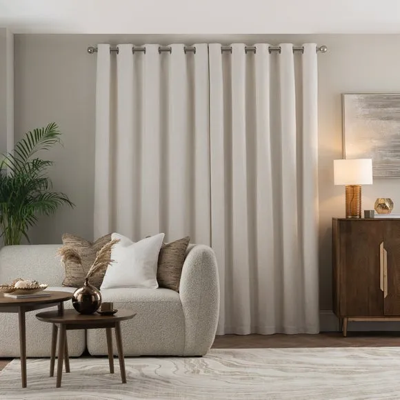 Textured Chenille Eyelet Curtains 4