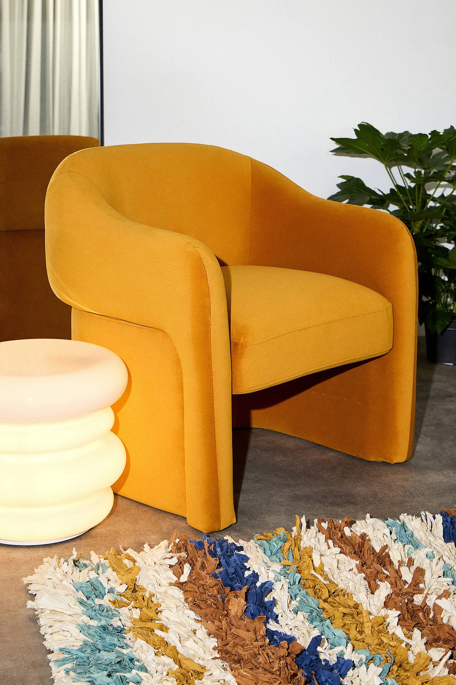 Skye Armchair Mustard - Orange L: 71 x W: 74 x H: 77 cm