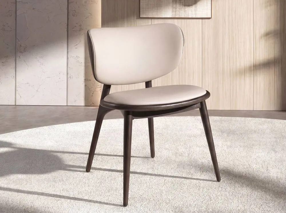 Angel Cerda Modern Dining Chair in Cream 3