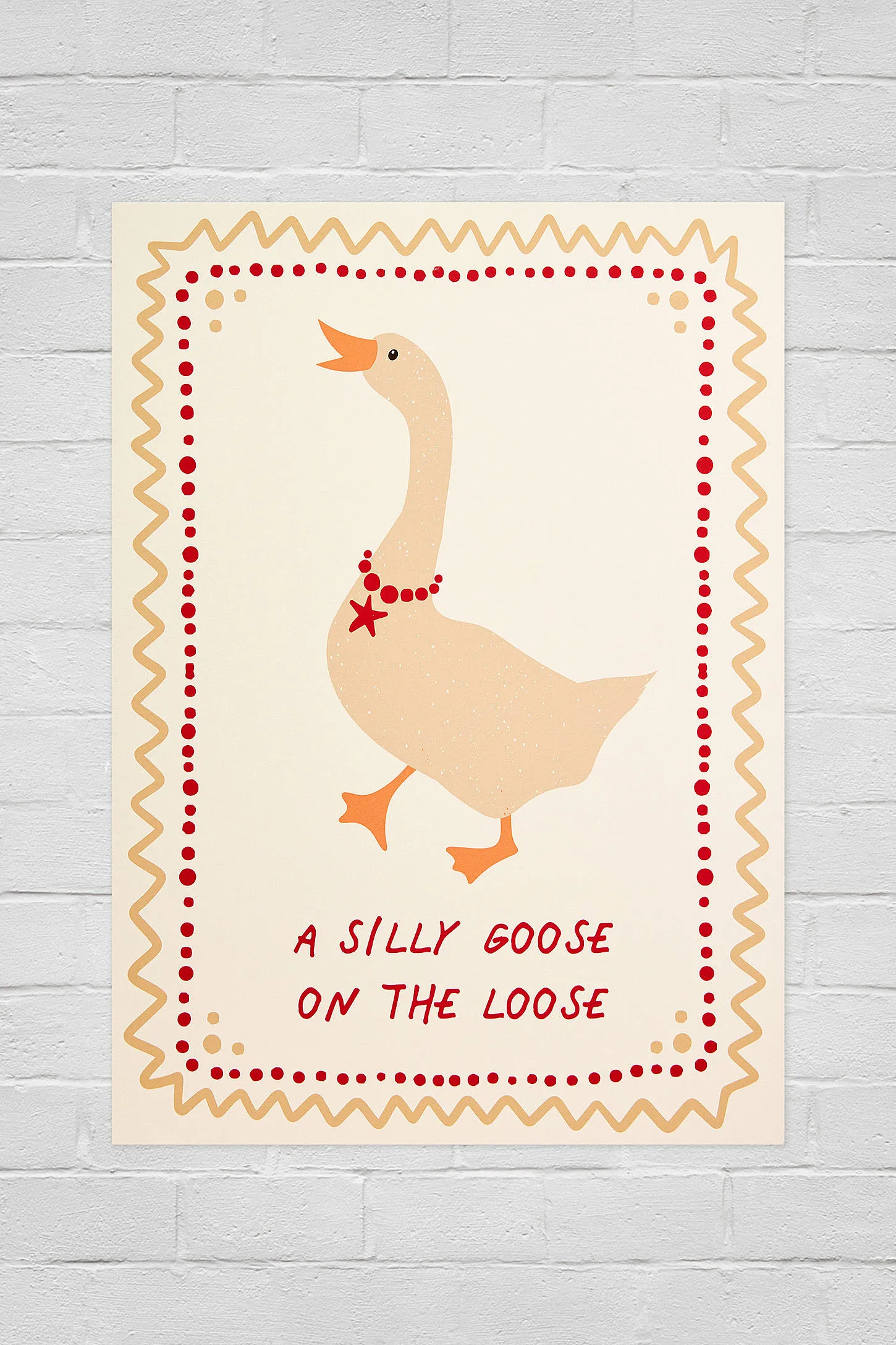 Posterami Silly Goose 30x40cm Wall Art Print - Cream 30x40