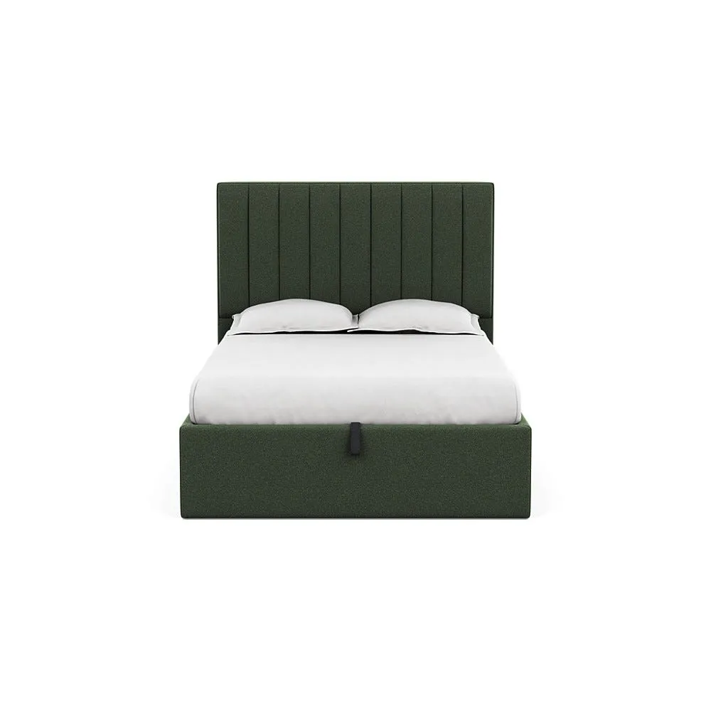Heal's Lift Storage Divan Double Boucle Fern Natural Feet 1
