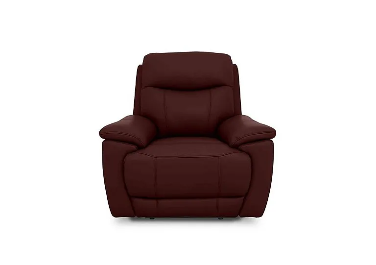 Sloane Leather Chair - Ruby