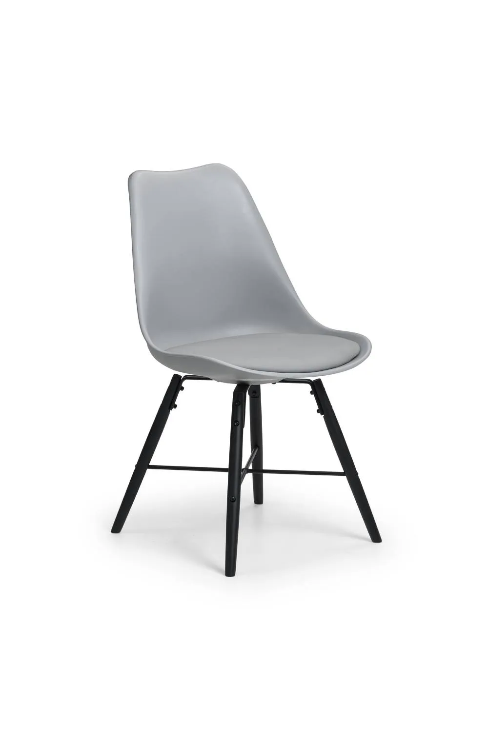 Julian Bowen Kari Plastic Dining Chair (Set of 2) in Grey 6