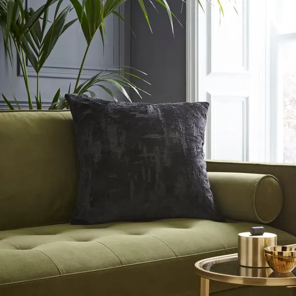 Distressed Velvet Texture Square Cushion