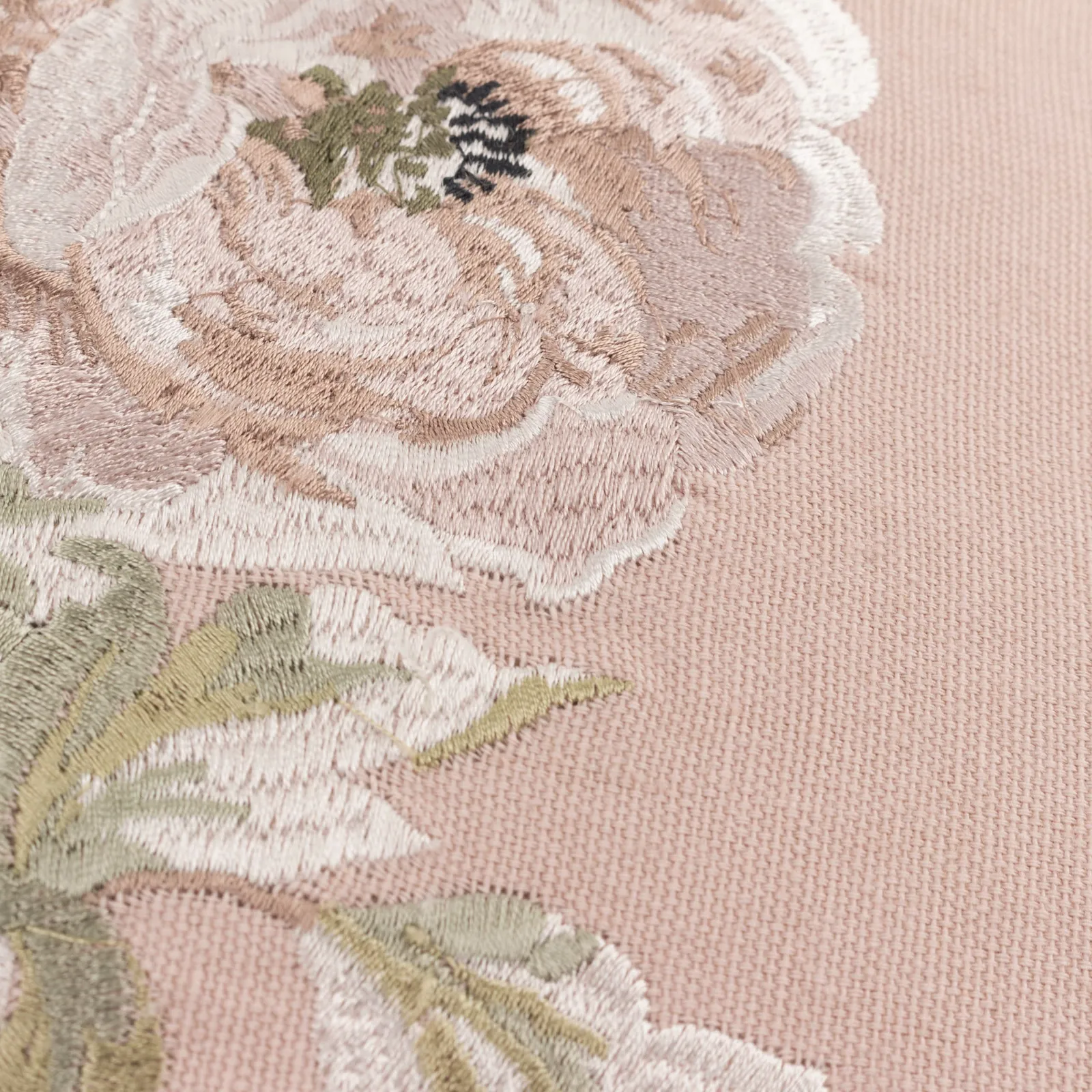 Sanderson Adele Floral Embroidered Cushion in Light Pink 6