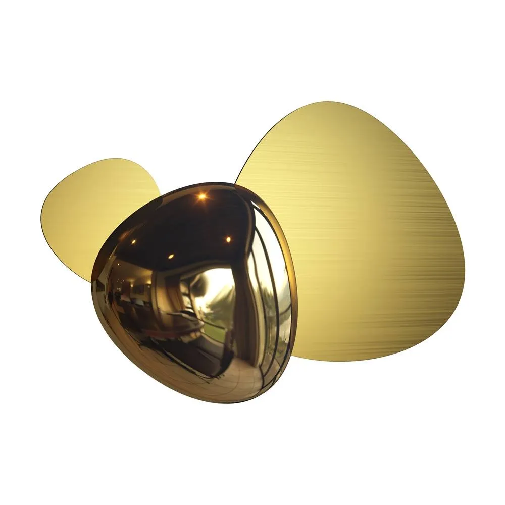 Netlighting Jack stone Modern Integrated LED Wall Lamp Gold 3000K