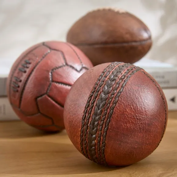 Set of 3 Vintage Sports Balls Ornaments 2