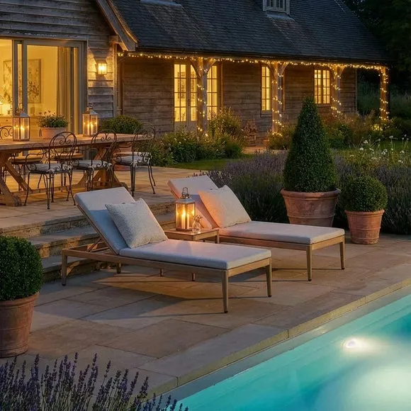 Maze Burford Sun Lounger Set with Side Table 3