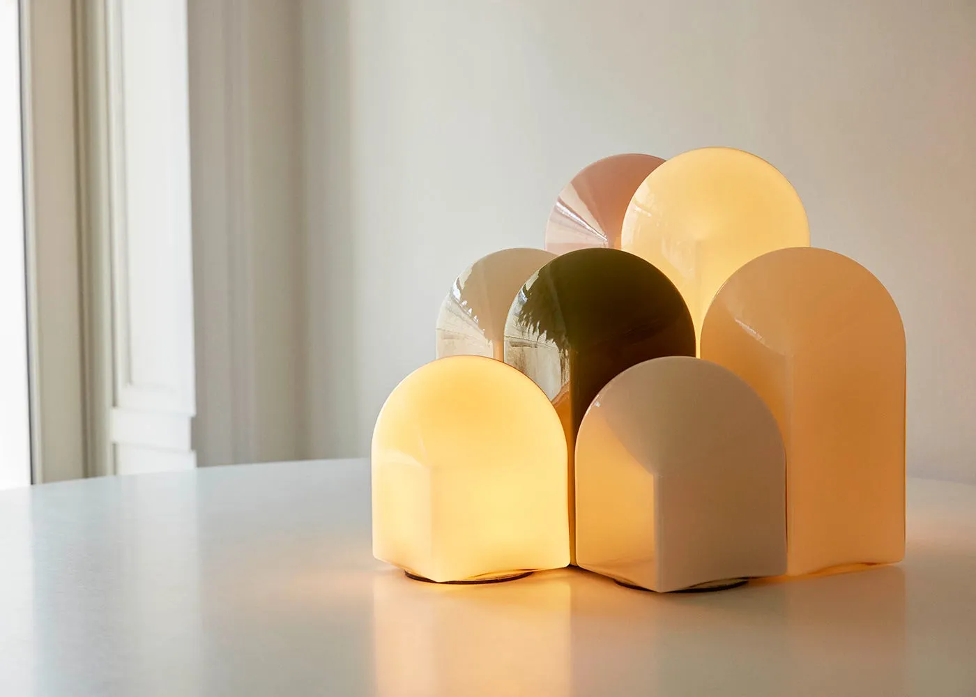 HAY Parade LED Table Lamp 16cm Shell White 3
