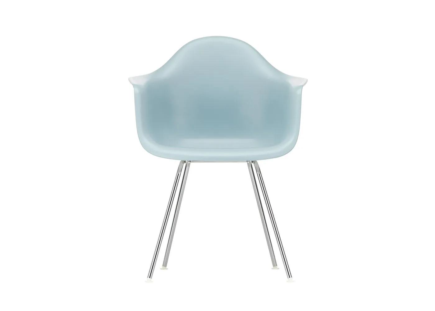 Vitra Eames DAX Armchair New Height Ice Grey Chrome Base 1
