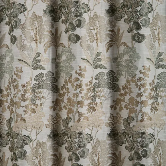 Folk Tree Eyelet Curtains 3