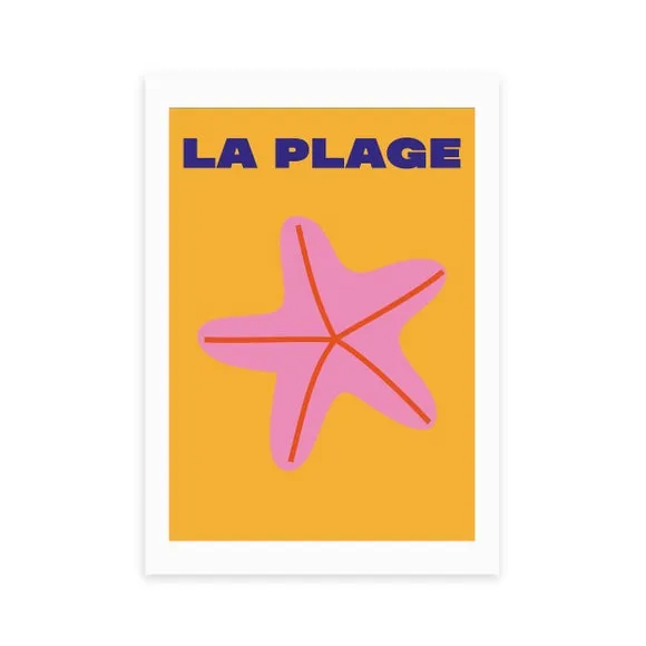 East End Prints La Plage Print by Inoui 2