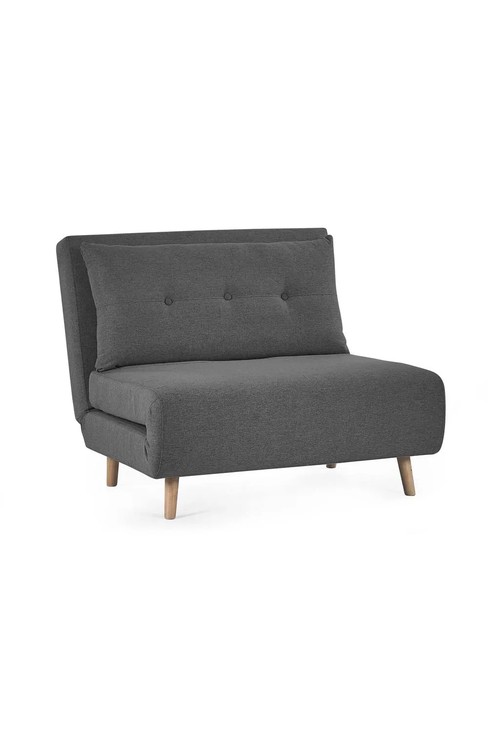 Julian Bowen Rowan Upholstered Chair Bed in Mid Grey 3