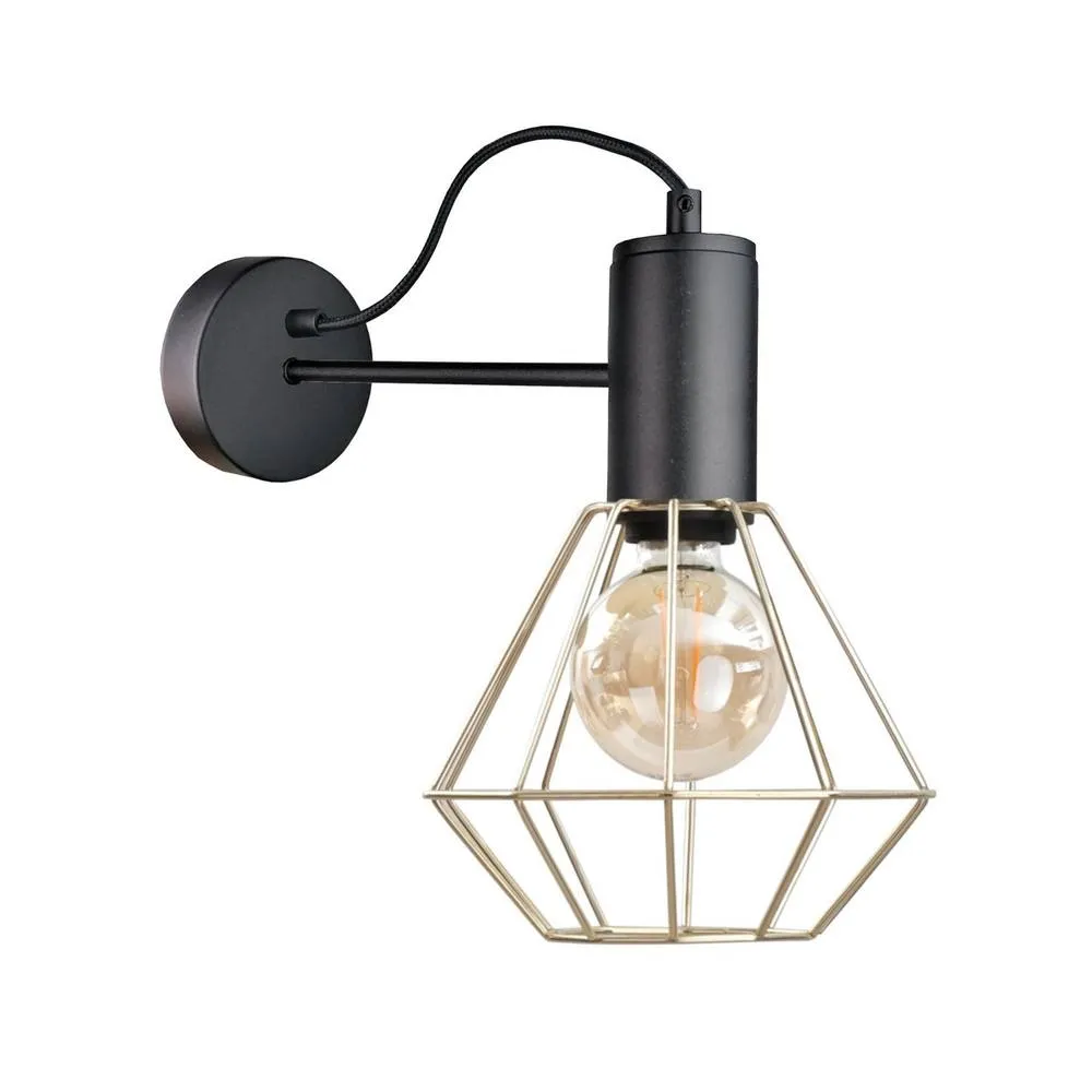 Netlighting Lars Wall Lamp Black 25cm 1x E27