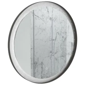 Sensio Hebe Silver Backed Colour Changing LED Bathroom Mirror - ø800mm